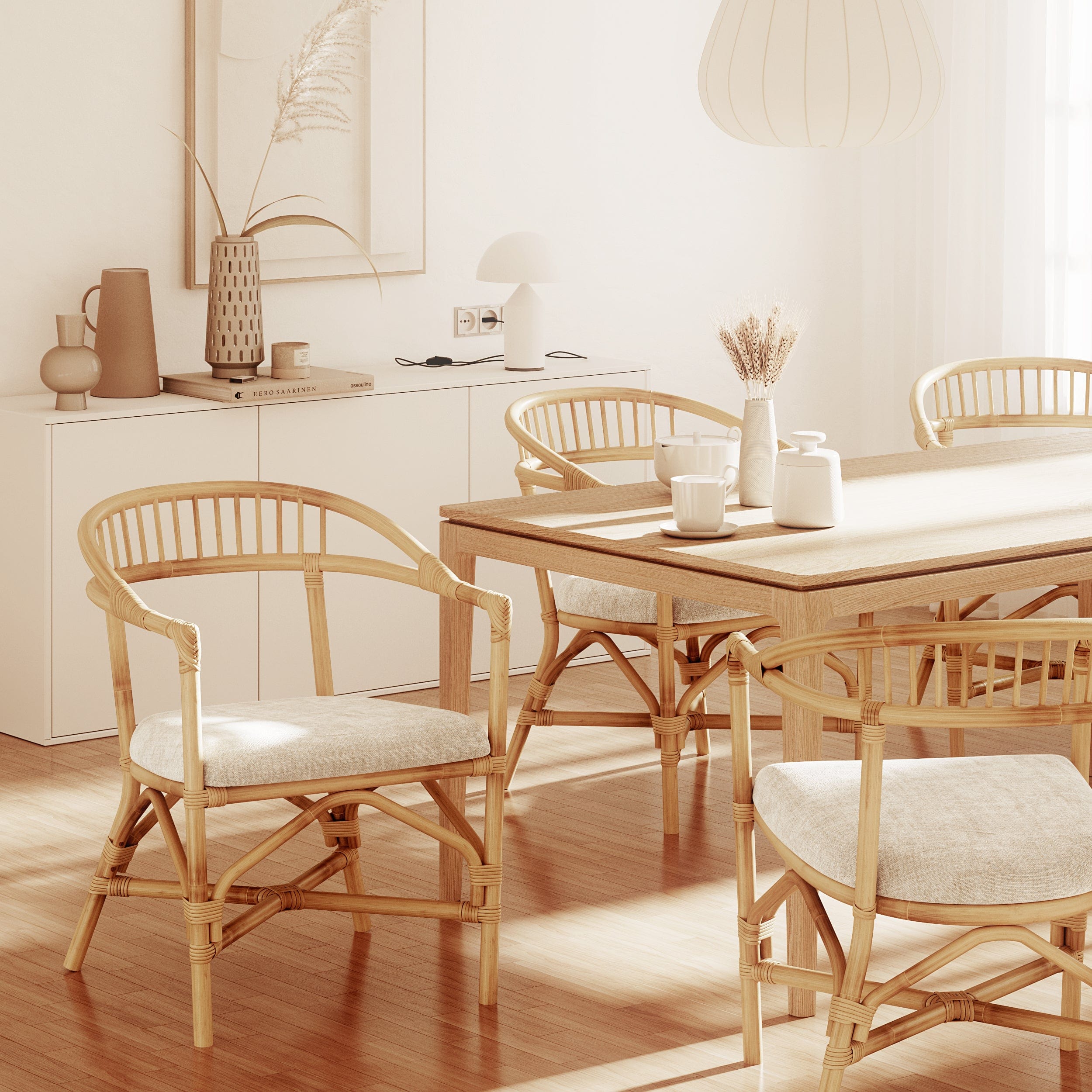 rattan dining chair trends