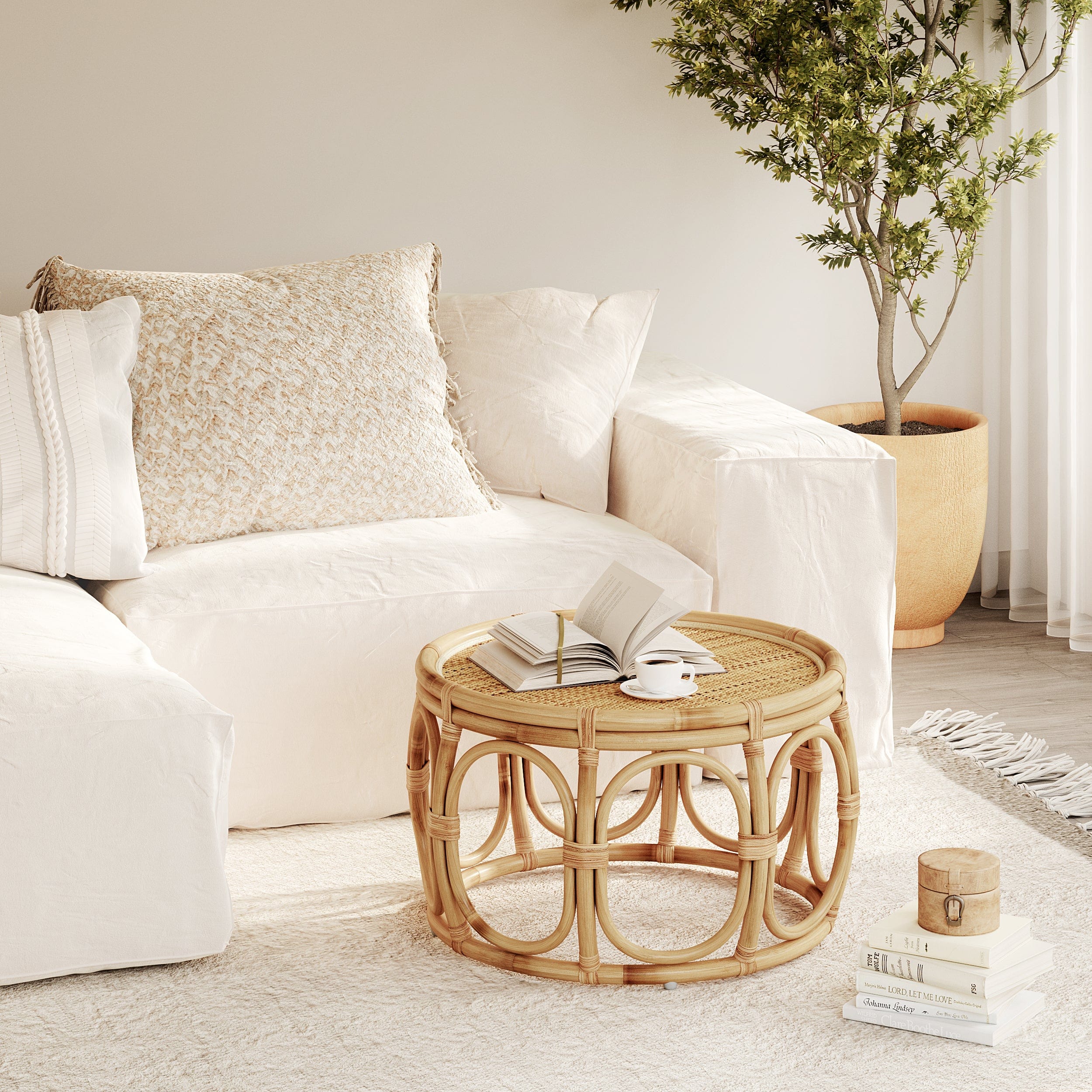 The role of the sofa and coffee table as the centerpieces of a living room
