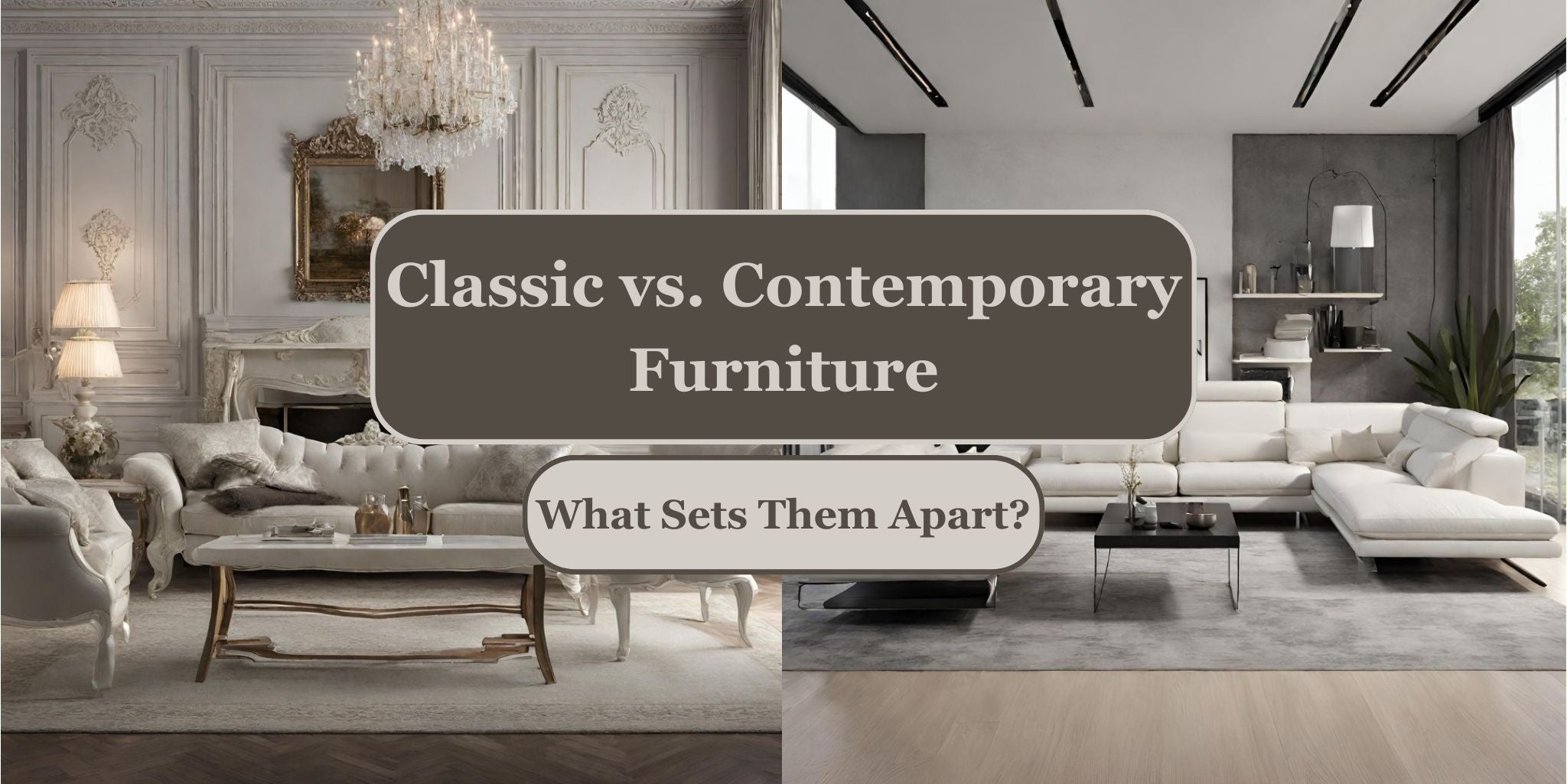 what is the difference between classic and contemporary furniture