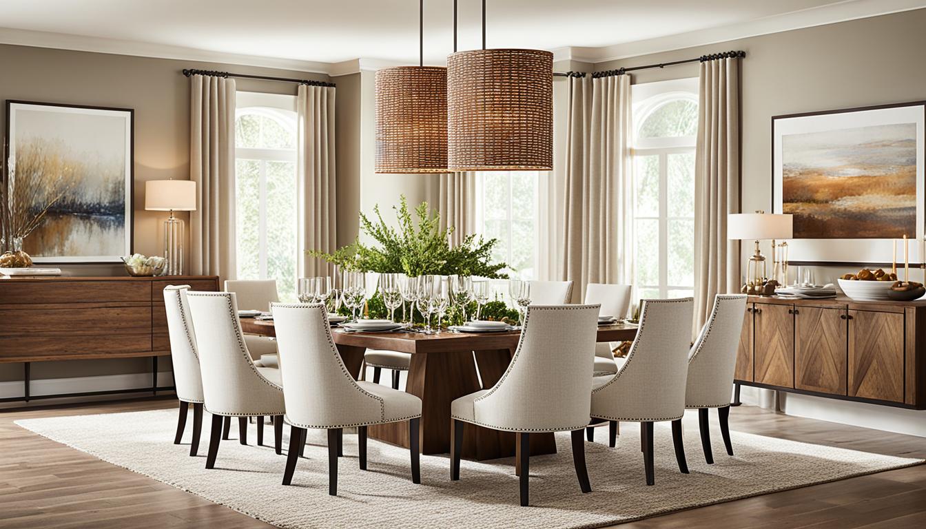 what is the ideal space for a dining area