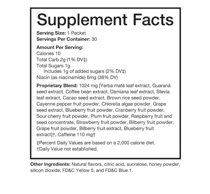 Lime Supplement Facts