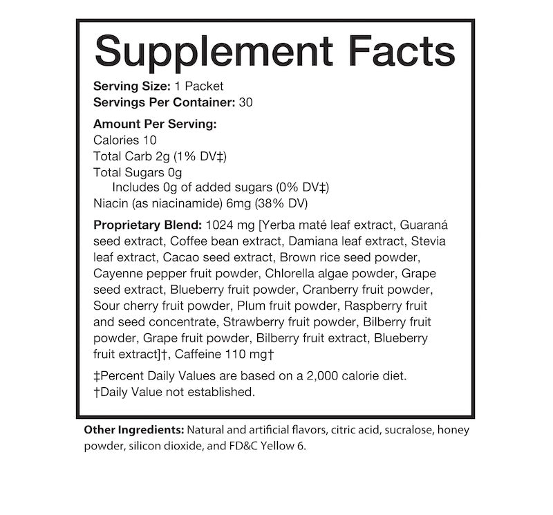 Tangerine Supplement Facts