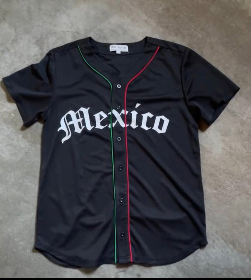 Black Mexico Baseball Jersey Ledezma Sports