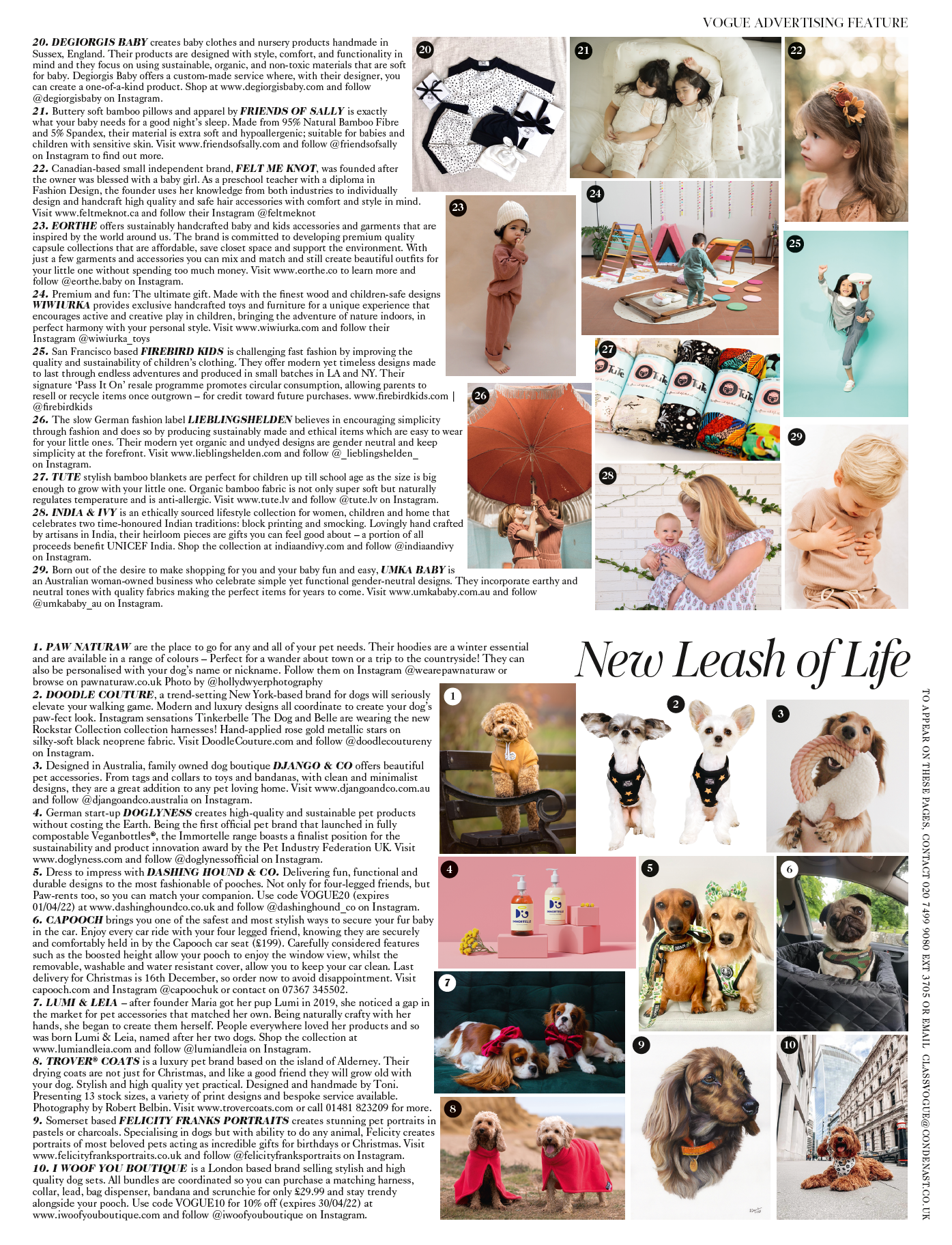 Doodle Couture featured in British Vogue Magazine