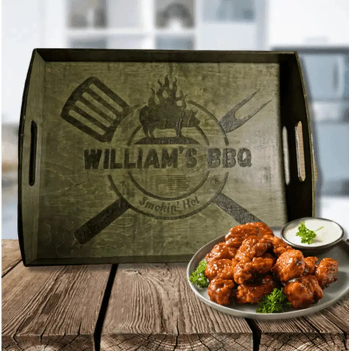 Custom Wood Serving Trays - Hand-Crafted with Handles
