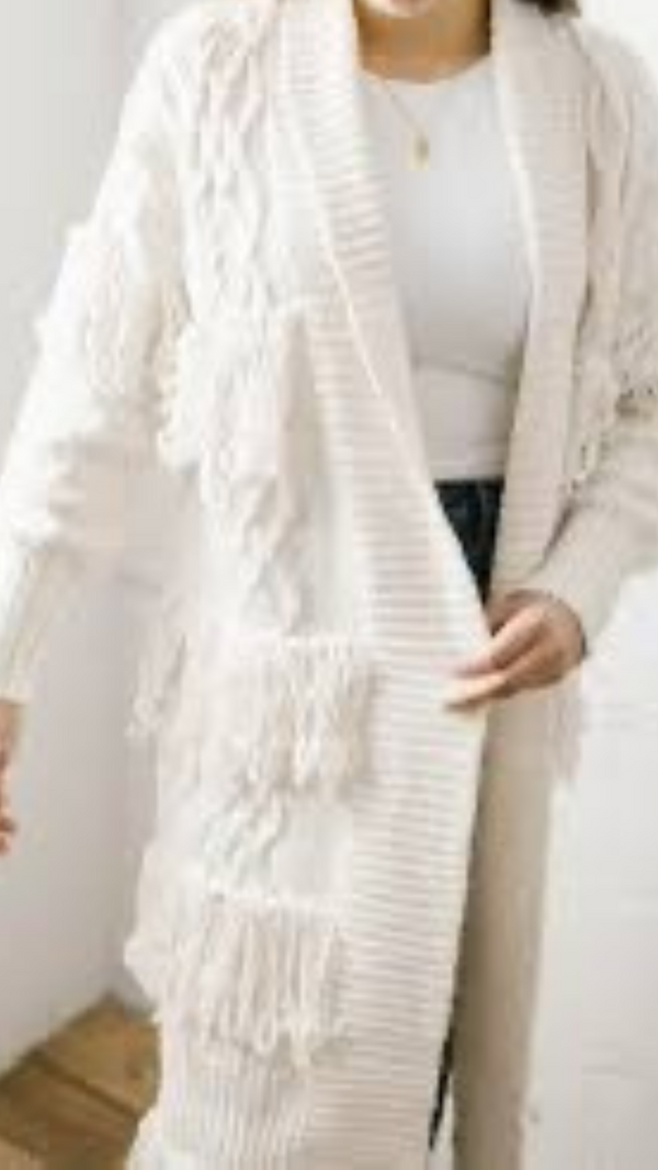 Maxi Cardigan Alongado - Titanium