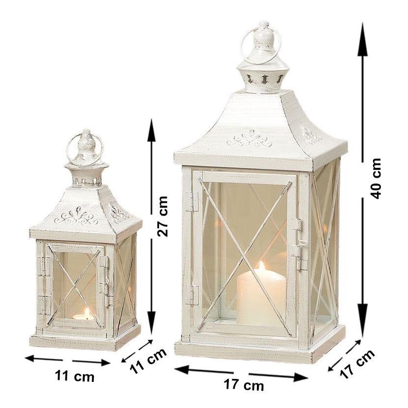 twee witte lantaarns – Lavish Interieur