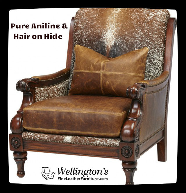 Pure Aniline Leathers and hair on hide