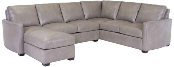 Leather Sectional With Chaise