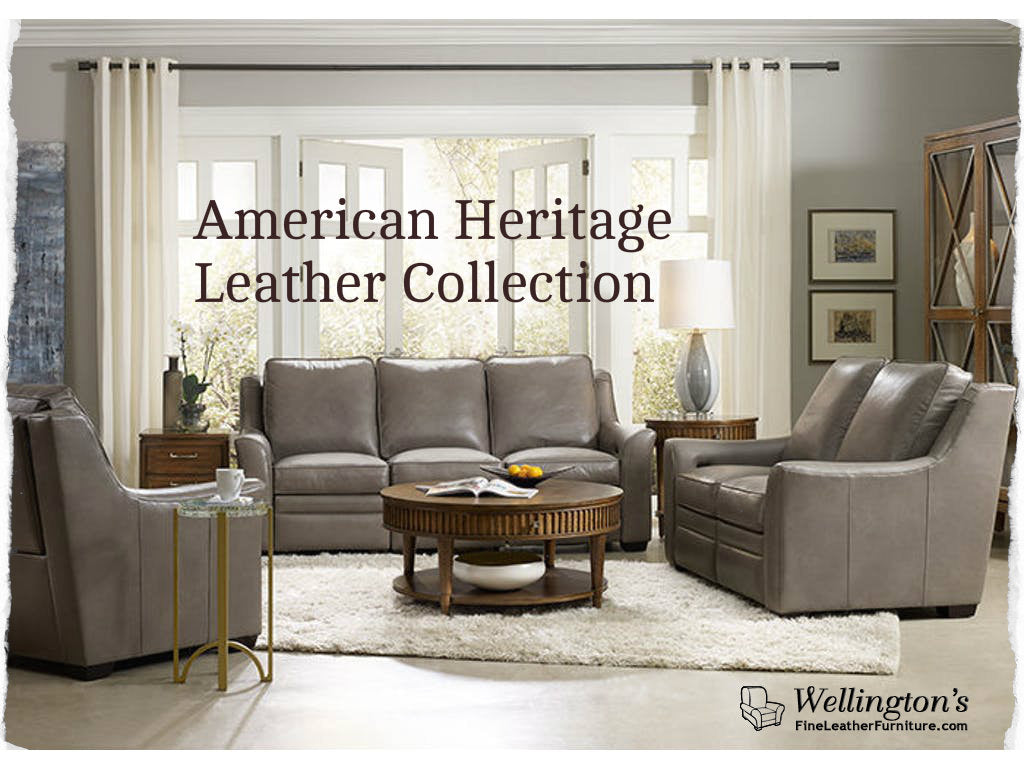American Heritage Leather Furniture Collection At Wellington's