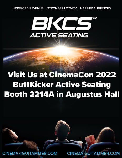 buttkicker active seating at cinemacon 2022