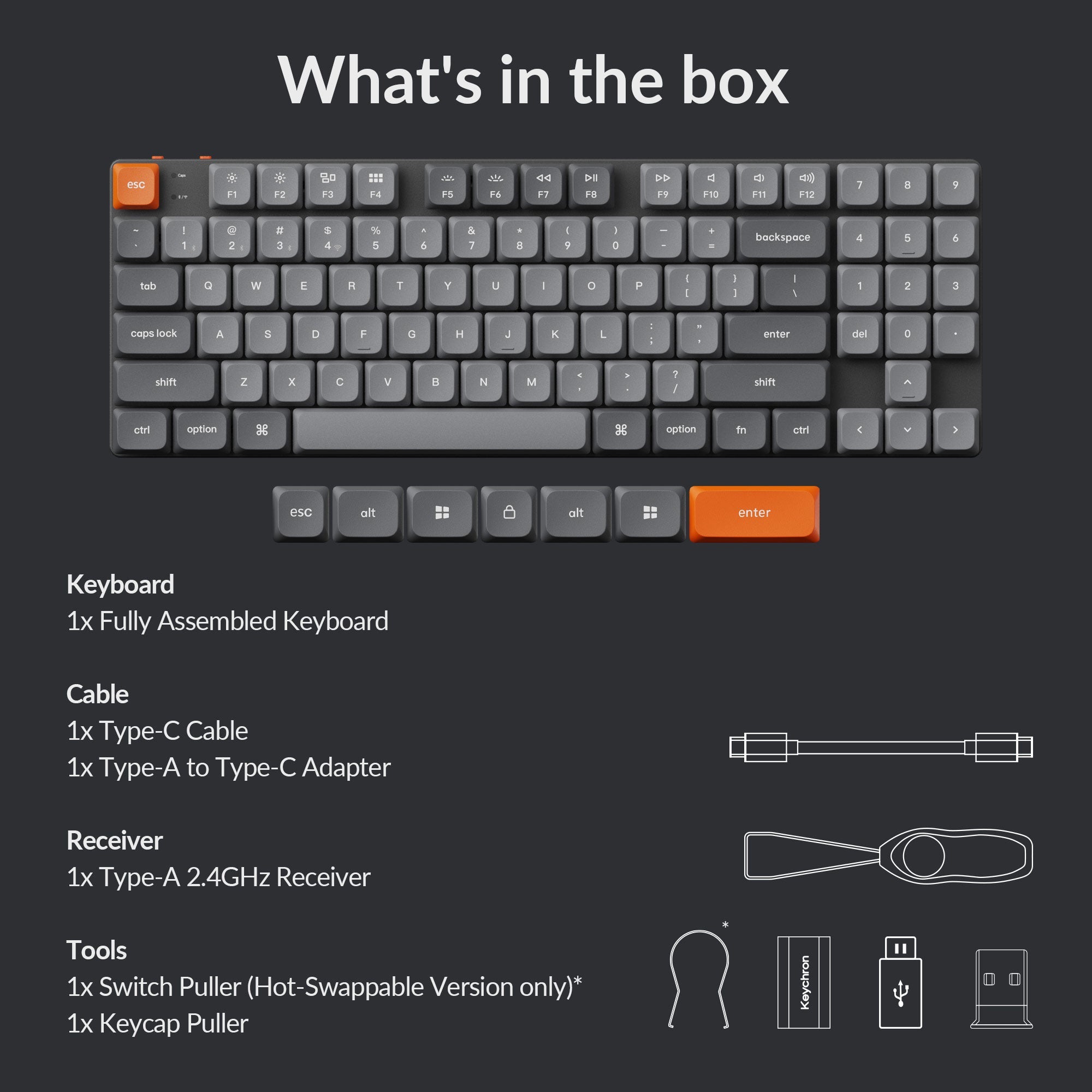 Packing list for K13 Max 