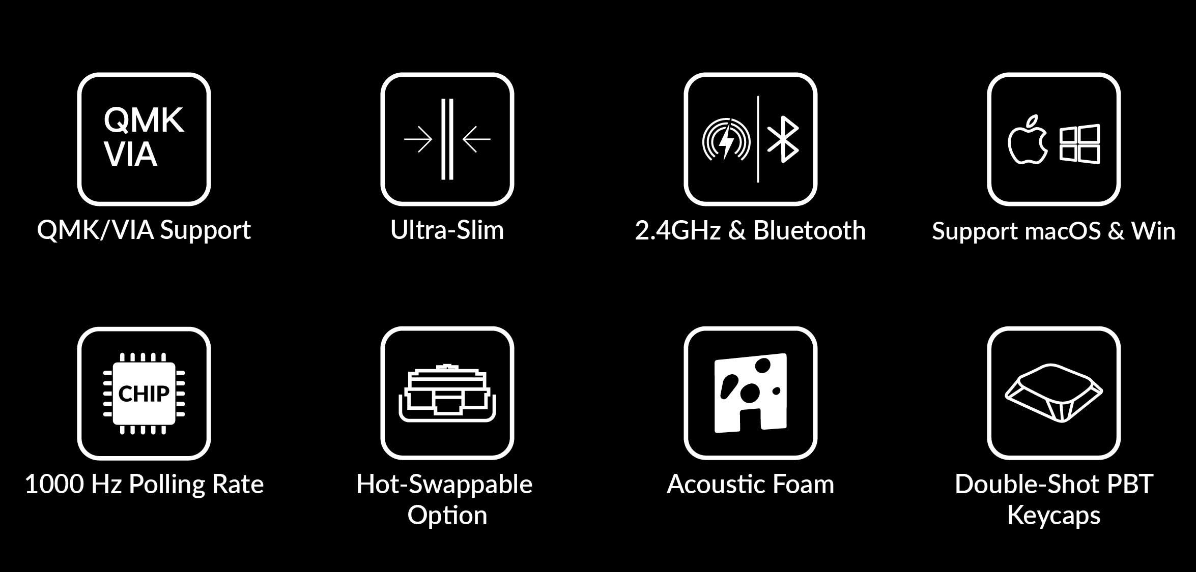 Features of Keychron K3 Max QMK/VIA Wireless Custom Mechanical Keyboard ISO Layout Collection