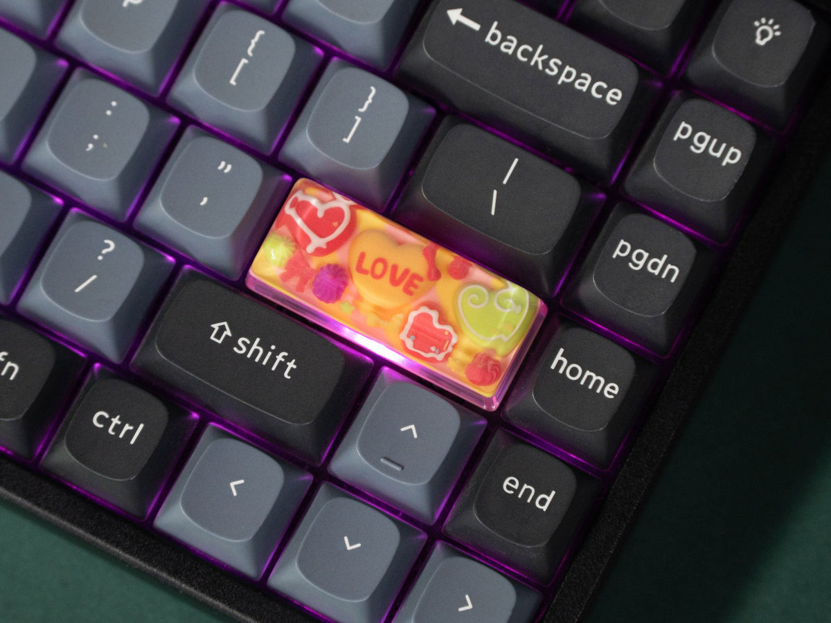 Loveheart Resin Artisan Keycap