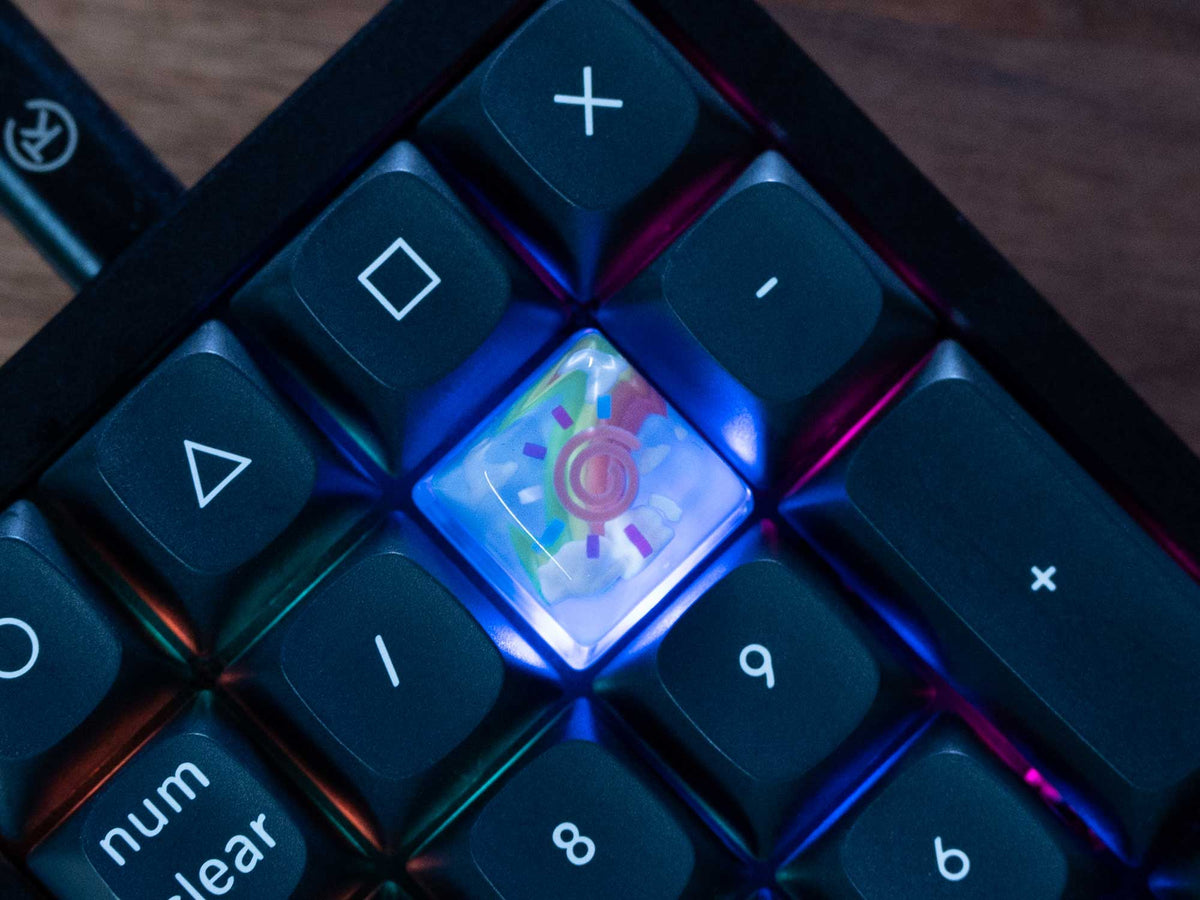 Rainbows And Sunshine Resin Artisan Keycap