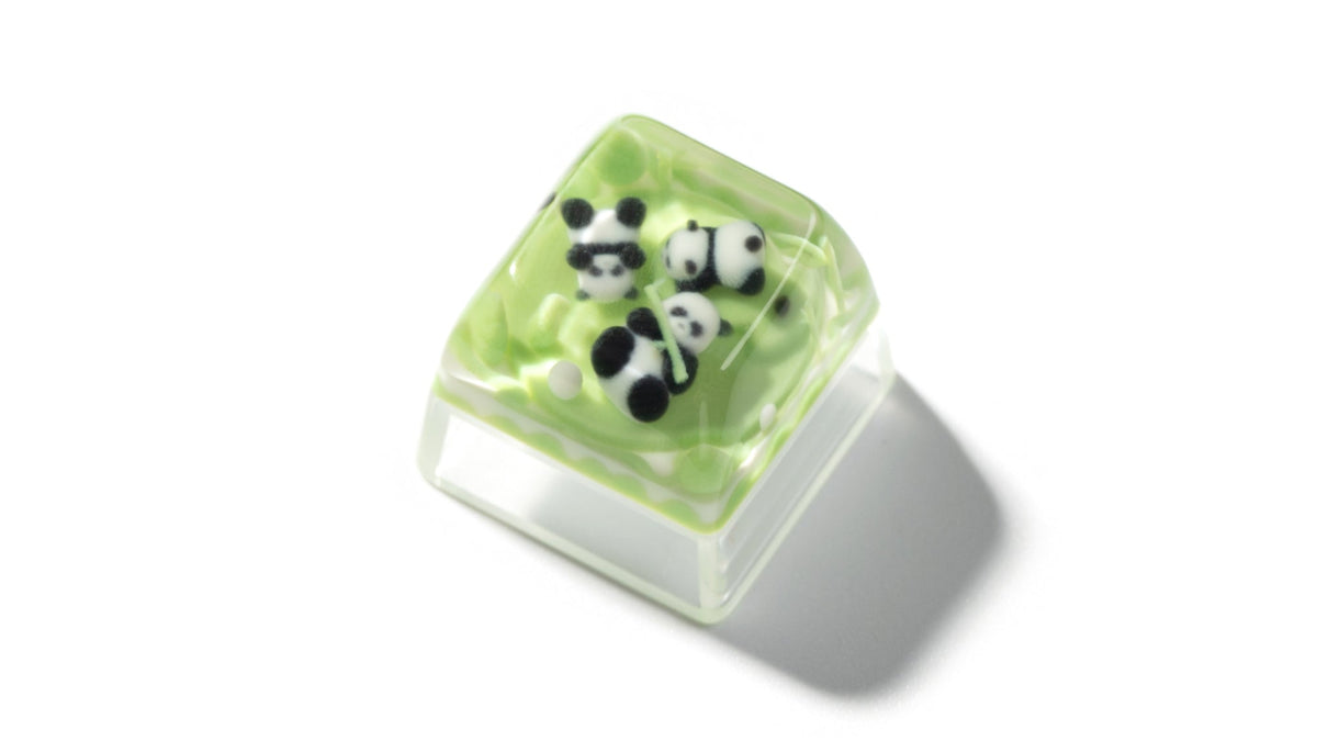 Three Pandas Resin Artisan Keycap