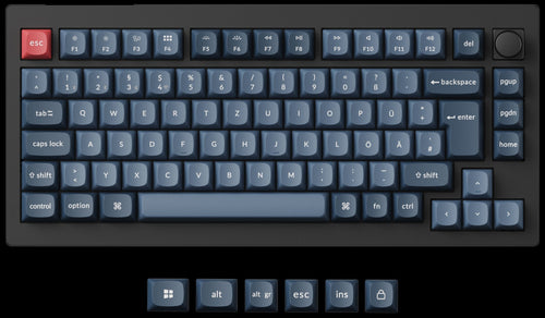 Keychron V1 Max QMK/VlA Wireless Custom Keyboard 75% ISO Layout