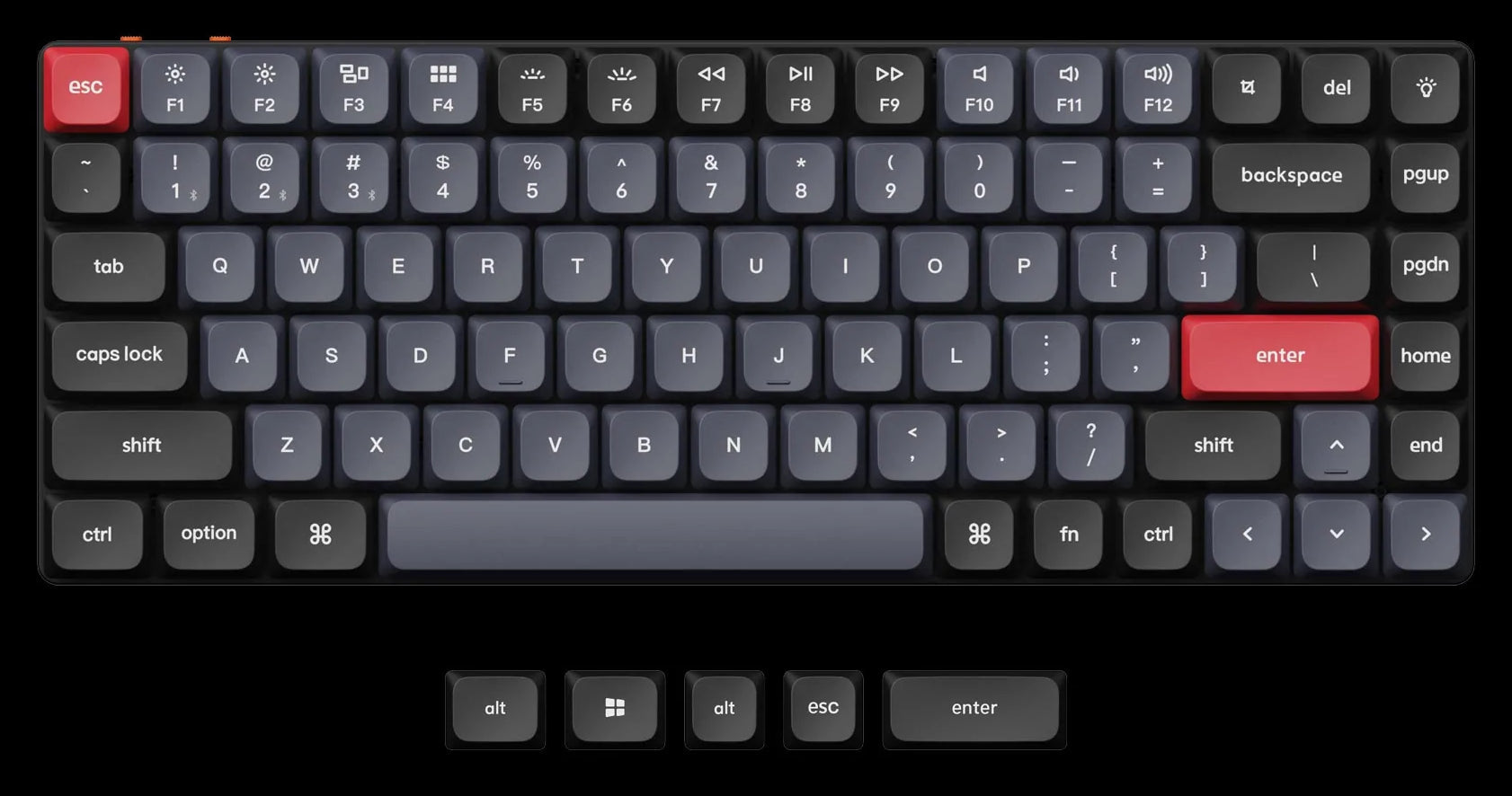 OSA Profile Double-shot PBT Keychron Q5 1800 compact Custom Mechanical Keyboard Keycap
