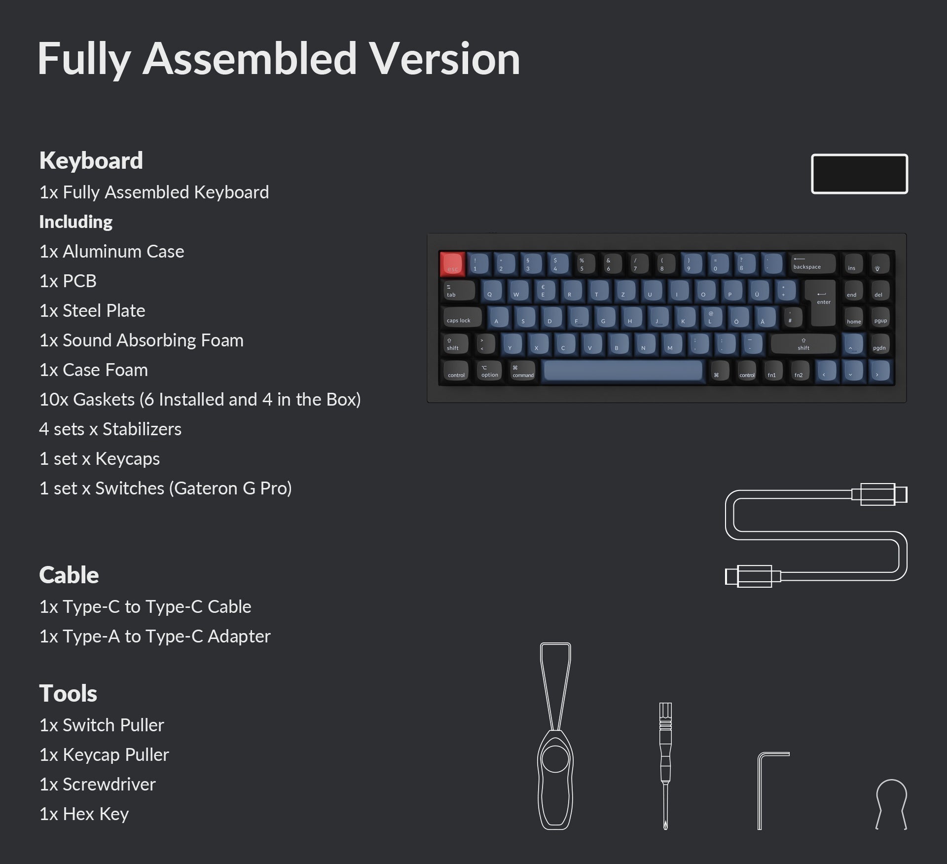 Keychron Q8 65% Alice Layout Custom Mechanical Keyboard