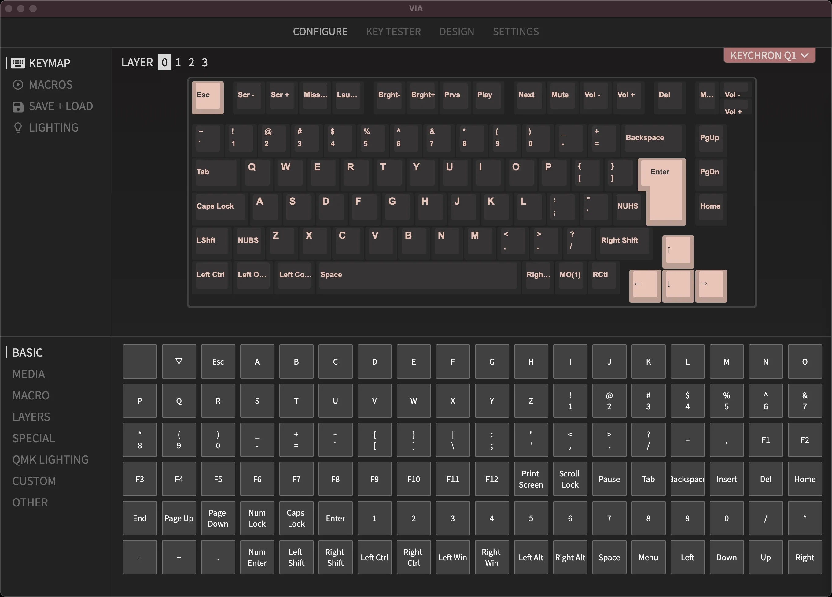 Program Q8 65% Alice Layout with QMK & VIA