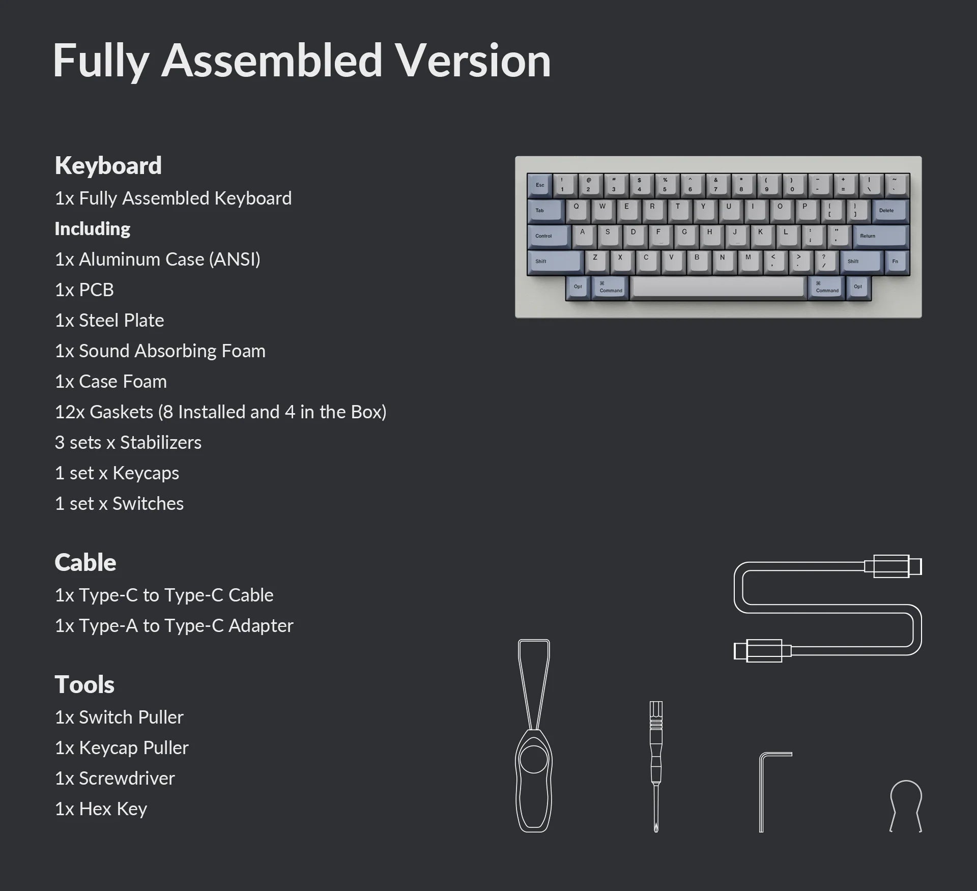 Keychron Q8 65% Alice Layout Custom Mechanical Keyboard