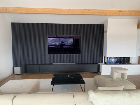 Mur tv en akupanel woodvibe
