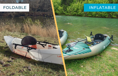 inflatable vs foldable kayaks