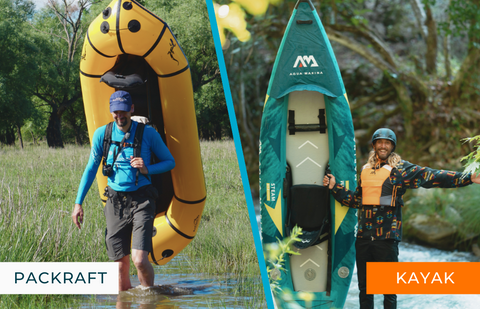 difference between packraft and inflatable kayak