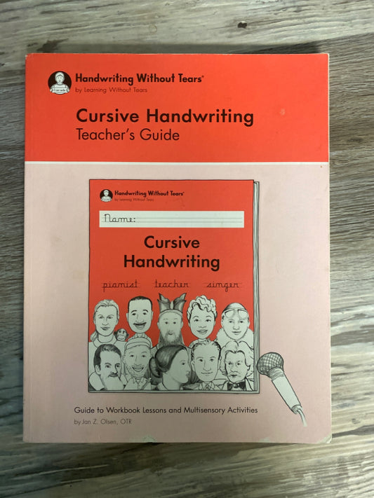 Handwriting Without Tears: Teacher's Guide Level K