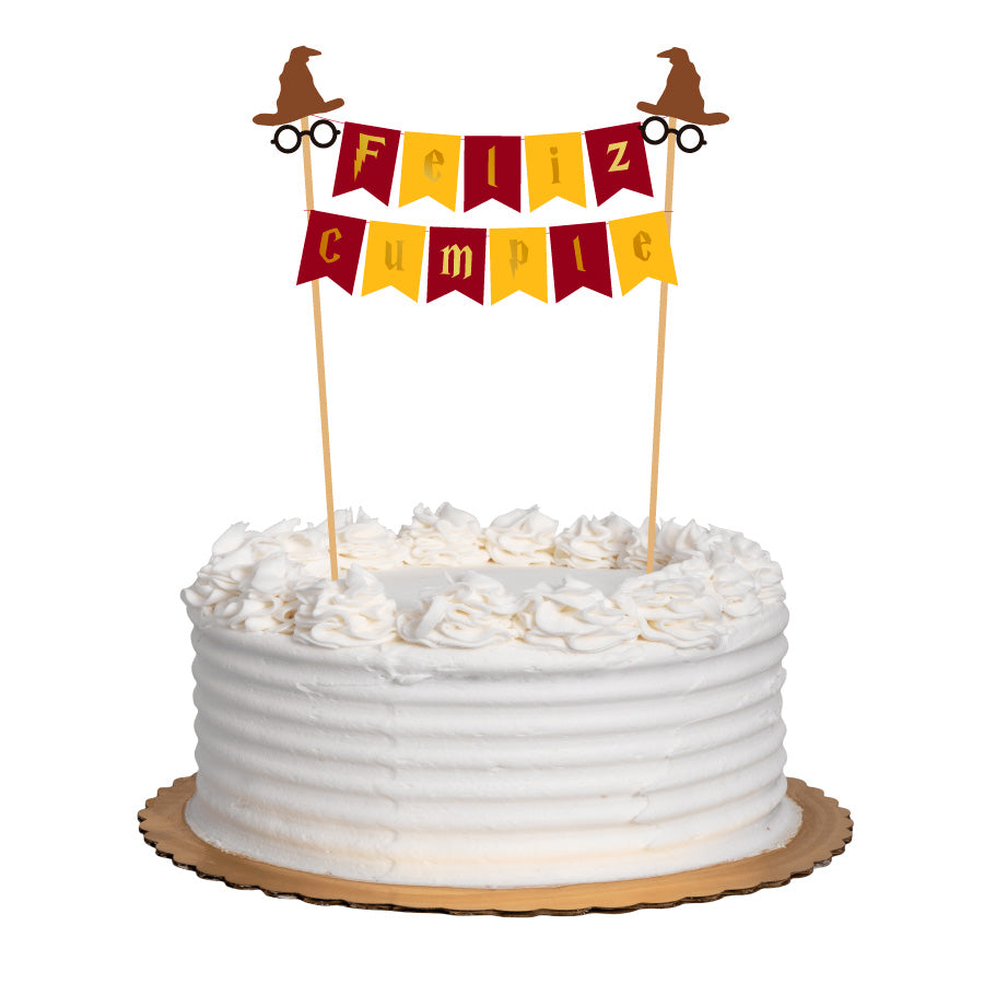 Cake Banner Feliz Cumple Mago – Pretty Parties