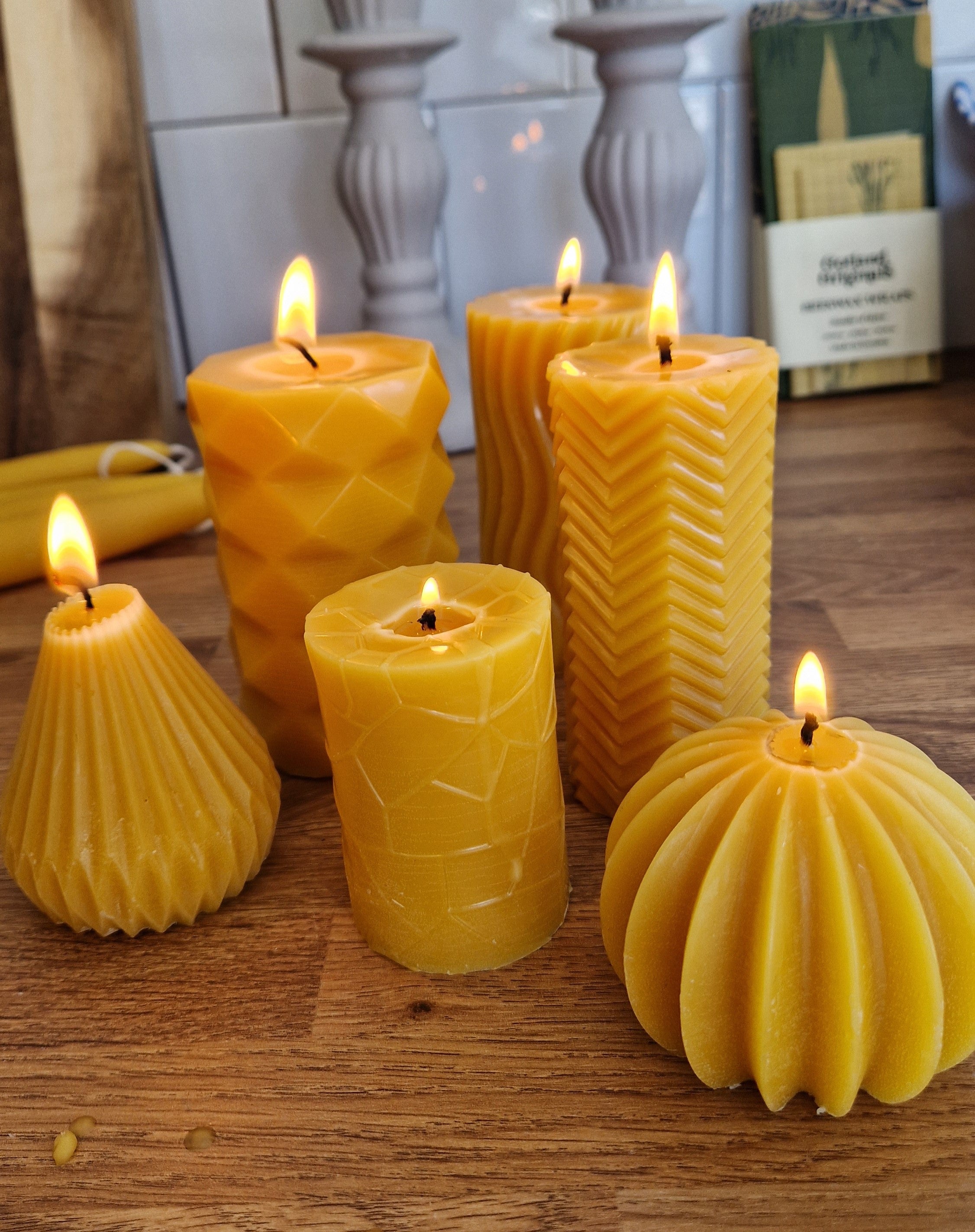 Beeswax candles from Gotland Originals