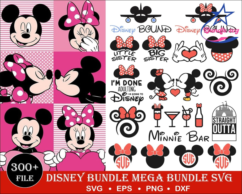 Disney Dxf Minnie Svg Mickey Mouse Svg File Vinyl Cutting File Minnie