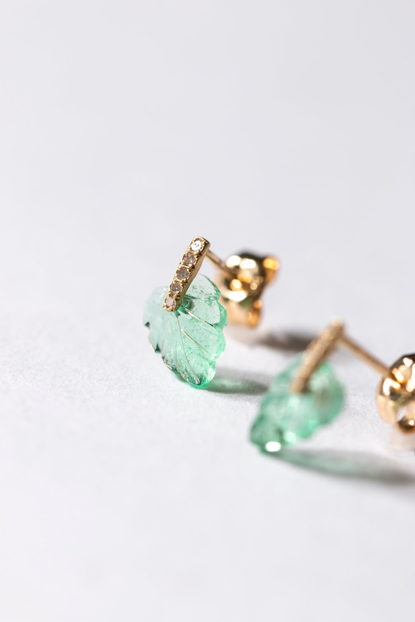 monaka jewelery, monaka jewelry, emerald earrings