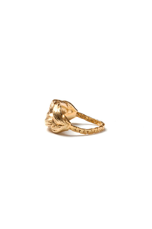 bohem braid collection braid ring with ribbon/K10 – patchouli