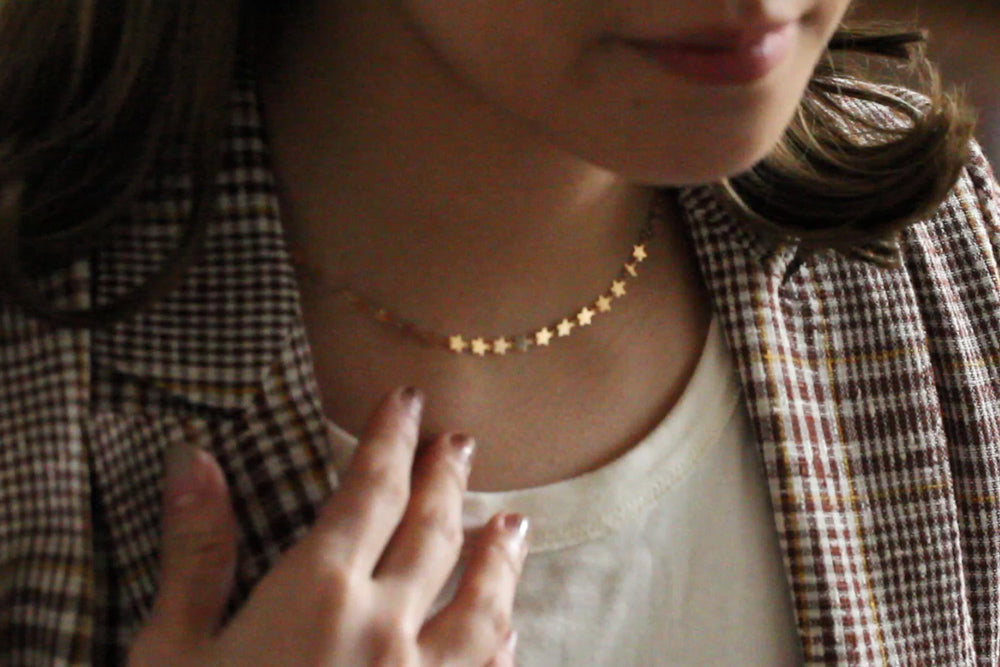 bohem Star Loop×Loop star necklace B/K10