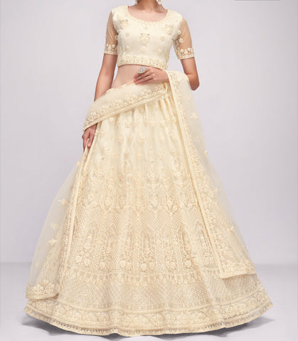 White Bridal Lehenga