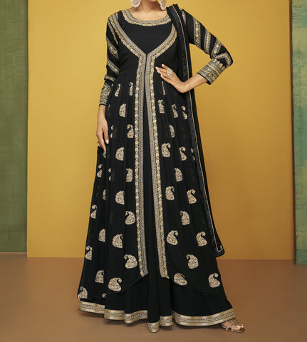 Black Anarkali suit