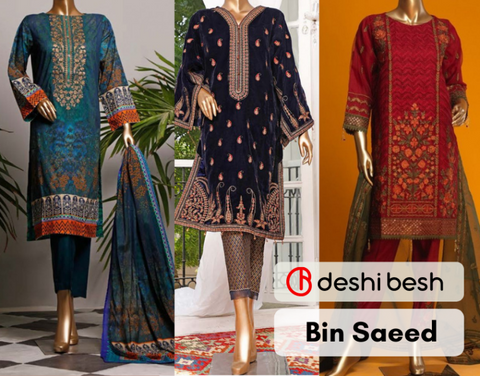 <img src="deshibesh.com" alt="Bin Saeed Suit Collection.">