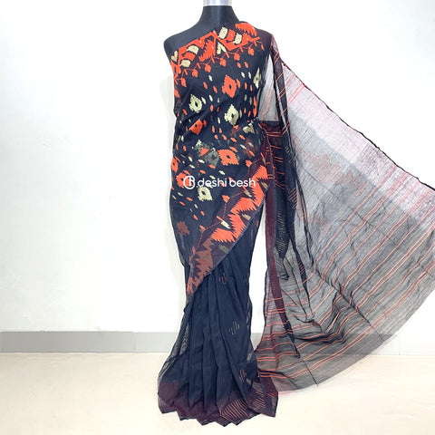 elegant jamdani saree