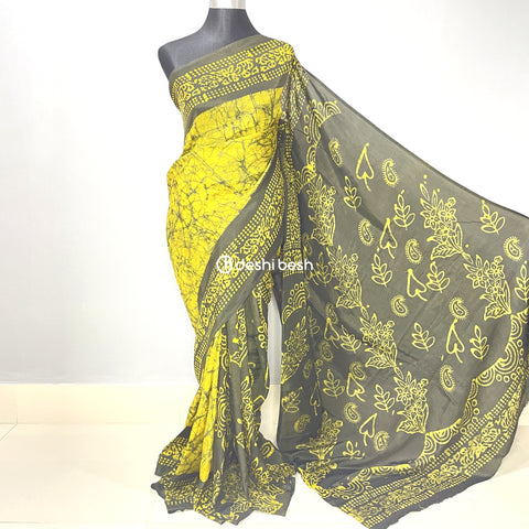 Printed Dhupion Silk Sarees