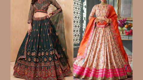 Ghagra Choli for pear shaped body