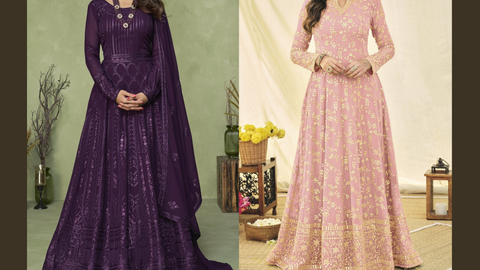 Anarkali style suit