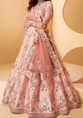 <img src="deshibesh.com" alt="Silk Partywear Lehenga Choli">