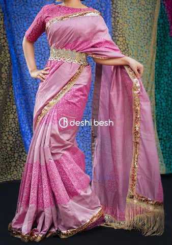 Belted Saree drape