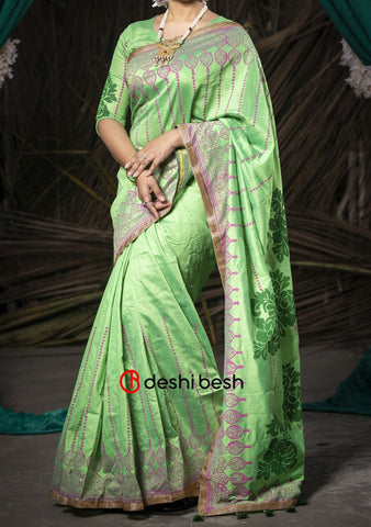 Half silk saree