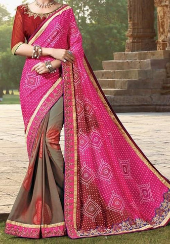 Plain Chiffon Sarees