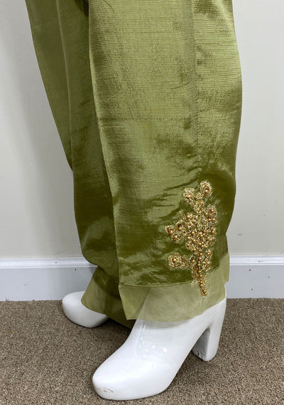 Ochre Pure Linen Pants Design by Linen Bloom at Pernia's Pop Up Shop 2024