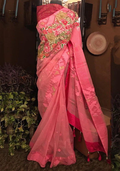 DHAKAI JAMDANI SAREE – Monamaar