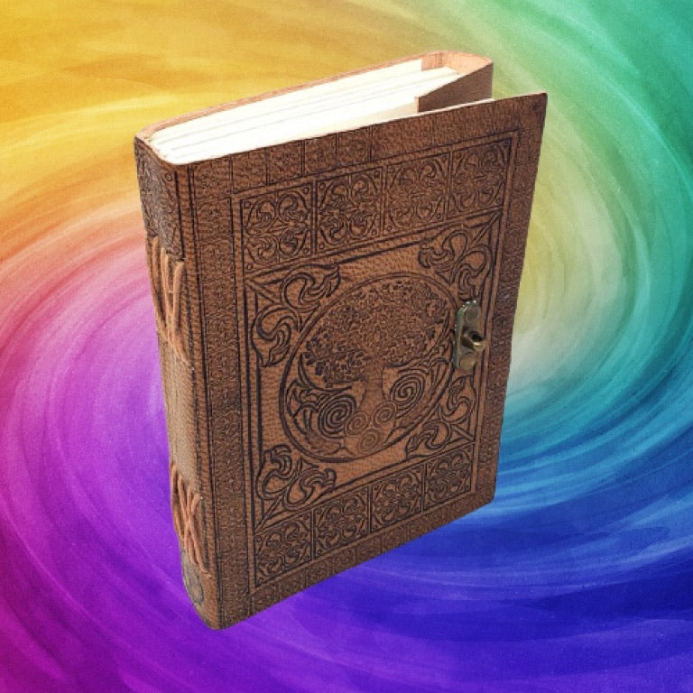 Tree Of Life Leather Journal w/ Latch Closure