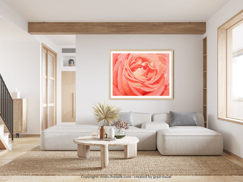 Apricot Orange Rose Fine Art Photo Print